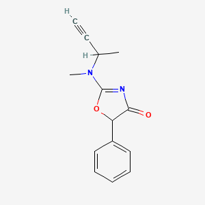 2-(N-Methyl-N-(1-methyl-2-propynyl)amino)-5-phenyl-2-oxazolin-4-one