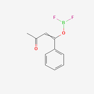 molecular formula C10H9BF2O2 B14687810 3-Buten-2-one, 4-[(difluoroboryl)oxy]-4-phenyl- CAS No. 34017-66-8