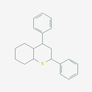 molecular formula C21H24S B14687855 2H-1-Benzothiopyran, octahydro-2,4-diphenyl- CAS No. 35479-41-5