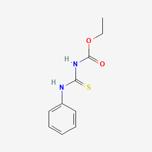 molecular formula C10H12N2O2S B14687887 Carbamic acid, [(phenylamino)thioxomethyl]-, ethyl ester CAS No. 24774-92-3