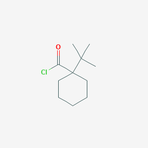 molecular formula C11H19ClO B14687898 1-tert-Butylcyclohexane-1-carbonyl chloride CAS No. 35618-41-8