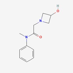 molecular formula C12H16N2O2 B1468791 2-(3-hydroxyazetidin-1-yl)-N-methyl-N-phenylacetamide CAS No. 1341590-88-2