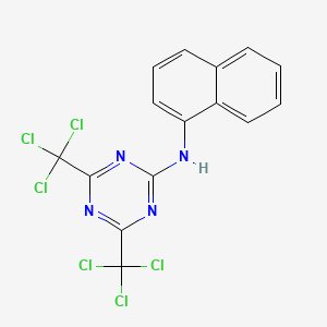 N-naphthalen-1-yl-4,6-bis(trichloromethyl)-1,3,5-triazin-2-amine