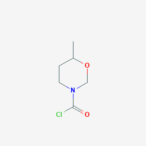 6-Methyl-1,3-oxazinane-3-carbonyl chloride