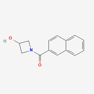 molecular formula C14H13NO2 B1468796 (3-Hydroxyazetidin-1-yl)(naphthalen-2-yl)methanone CAS No. 1409284-81-6