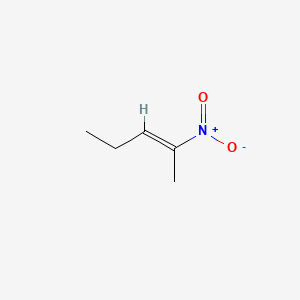 molecular formula C5H9NO2 B14687971 2-Nitro-2-pentene CAS No. 6065-19-6