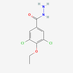 molecular formula C9H10Cl2N2O2 B14687976 Benzoic acid, 3,5-dichloro-4-ethoxy-, hydrazide CAS No. 23964-31-0