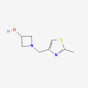 molecular formula C8H12N2OS B1468798 1-((2-Methylthiazol-4-yl)methyl)azetidin-3-ol CAS No. 1343908-68-8