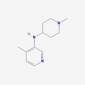molecular formula C12H19N3 B1468800 4-methyl-N-(1-methylpiperidin-4-yl)pyridin-3-amine CAS No. 1341897-21-9