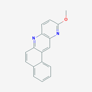 molecular formula C17H12N2O B14688027 10-Methoxynaphtho[2,1-b][1,5]naphthyridine CAS No. 33177-30-9