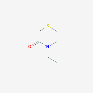 molecular formula C6H11NOS B14688046 4-Ethylthiomorpholin-3-one CAS No. 23863-12-9