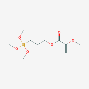 molecular formula C10H20O6Si B14688060 3-(Trimethoxysilyl)propyl 2-methoxyprop-2-enoate CAS No. 34215-73-1