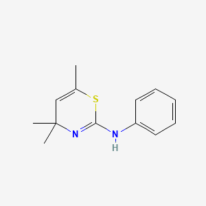 4H-1,3-Thiazin-2-amine, 4,4,6-trimethyl-N-phenyl-