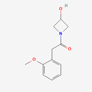 1-(3-Hydroxyazetidin-1-yl)-2-(2-methoxyphenyl)ethan-1-one