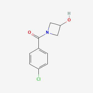 molecular formula C10H10ClNO2 B1468810 1-(4-Chlorobenzoyl)azetidin-3-ol CAS No. 1340034-59-4