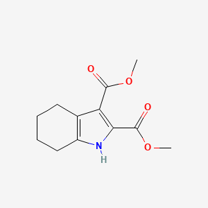 molecular formula C12H15NO4 B14688106 dimethyl 4,5,6,7-tetrahydro-1H-indole-2,3-dicarboxylate CAS No. 26458-46-8