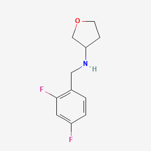 N-[(2,4-difluorophenyl)methyl]oxolan-3-amine