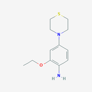 molecular formula C12H18N2OS B1468814 2-Ethoxy-4-(thiomorpholin-4-yl)aniline CAS No. 1342577-66-5