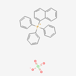 molecular formula C28H22ClO4P B14688198 (Naphthalen-1-yl)(triphenyl)phosphanium perchlorate CAS No. 29356-07-8