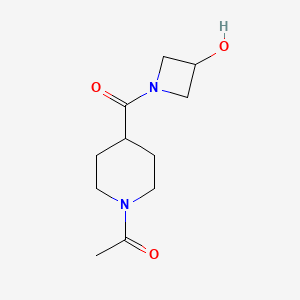 1-(4-(3-Hydroxyazetidine-1-carbonyl)piperidin-1-yl)ethan-1-one