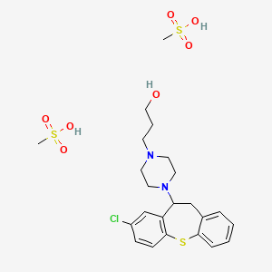 4-(8-Chloro-10,11-dihydrodibenzo(b,f)thiepin-10-yl)-1-piperazinepropanol dimethanesulfonate