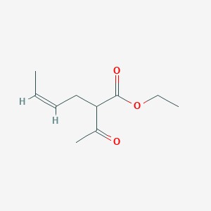 molecular formula C10H16O3 B14688237 ethyl (Z)-2-acetylhex-4-enoate CAS No. 29149-74-4