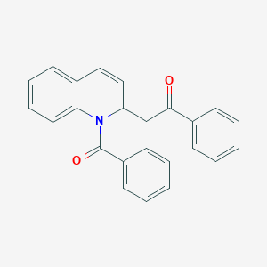 2-(1-Benzoyl-1,2-dihydro-2-quinolinyl)-1-phenylethanone