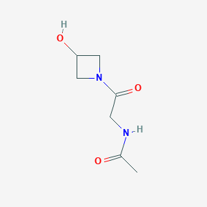 N-[2-(3-hydroxyazetidin-1-yl)-2-oxoethyl]acetamide
