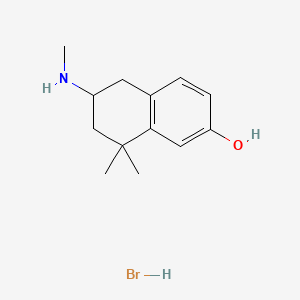 5,6,7,8-Tetrahydro-8,8-dimethyl-6-(methylamino)-2-naphthol hydrobromide