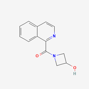 molecular formula C13H12N2O2 B1468828 (3-Hydroxyazetidin-1-yl)(isoquinolin-1-yl)methanone CAS No. 1409285-37-5