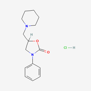 3-Phenyl-5-(piperidinomethyl)-2-oxazolidinone monohydrochloride