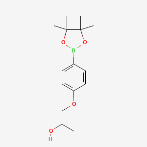 molecular formula C15H23BO4 B1468834 1-[4-(4,4,5,5-Tetramethyl-1,3,2-dioxaborolan-2-yl)phenoxy]propan-2-ol CAS No. 1248556-14-0