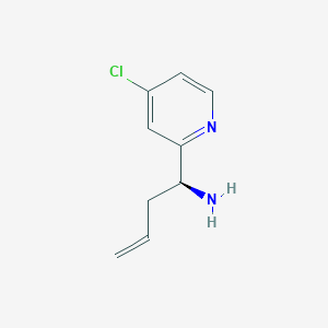 molecular formula C9H11ClN2 B1468836 (1S)-1-(4-chloropyridin-2-yl)but-3-en-1-amine CAS No. 1270210-49-5
