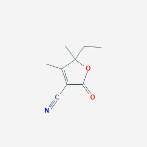 5-Ethyl-4,5-dimethyl-2-oxo-2,5-dihydrofuran-3-carbonitrile