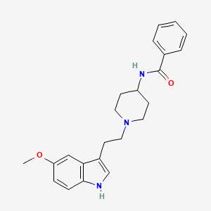 Benzamide, N-(1-(2-(5-methoxy-1H-indol-3-yl)ethyl)-4-piperidinyl)-