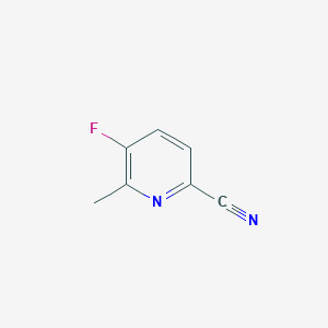molecular formula C7H5FN2 B1468837 5-Fluoro-6-methylpicolinonitrile CAS No. 915720-64-8