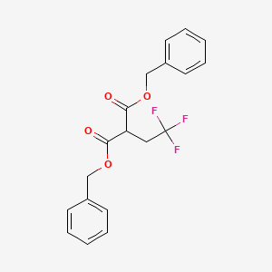 molecular formula C19H17F3O4 B1468838 2-(2,2,2-三氟乙基)-丙二酸二苄酯 CAS No. 1097629-03-2