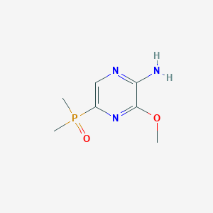 molecular formula C7H12N3O2P B1468840 5-(Dimethylphosphoryl)-3-methoxypyrazin-2-amine CAS No. 1197956-56-1