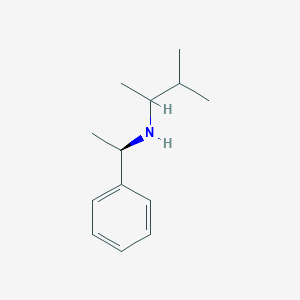 molecular formula C13H21N B1468841 (3-methylbutan-2-yl)[(1R)-1-phenylethyl]amine CAS No. 1364328-95-9