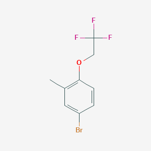 molecular formula C9H8BrF3O B1468843 4-Bromo-2-methyl-1-(2,2,2-trifluoroethoxy)-benzene CAS No. 1343834-35-4