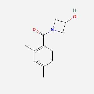 molecular formula C12H15NO2 B1468844 1-(2,4-二甲基苯甲酰)氮杂环丁烷-3-醇 CAS No. 1340242-76-3