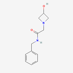 molecular formula C12H16N2O2 B1468846 N-benzyl-2-(3-hydroxyazetidin-1-yl)acetamide CAS No. 1343736-25-3