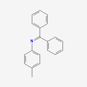 molecular formula C20H17N B14688496 Benzenamine, N-(diphenylmethylene)-4-methyl- CAS No. 24215-01-8