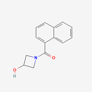 molecular formula C14H13NO2 B1468850 1-(Naphthalene-1-carbonyl)azetidin-3-ol CAS No. 1479186-38-3