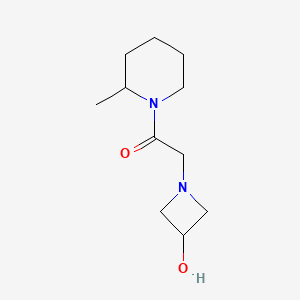 molecular formula C11H20N2O2 B1468853 2-(3-Hydroxyazetidin-1-yl)-1-(2-methylpiperidin-1-yl)ethan-1-one CAS No. 1342009-14-6