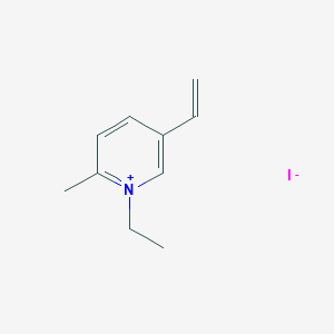 molecular formula C10H14IN B14688532 5-Ethenyl-1-ethyl-2-methylpyridin-1-ium iodide CAS No. 25591-70-2