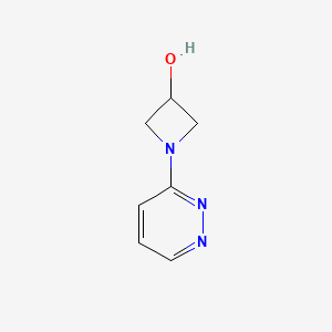 molecular formula C7H9N3O B1468854 1-(Pyridazin-3-yl)azetidin-3-ol CAS No. 1339891-09-6