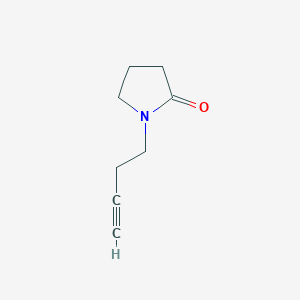molecular formula C8H11NO B1468857 1-(But-3-yn-1-yl)pyrrolidin-2-one CAS No. 51622-65-2