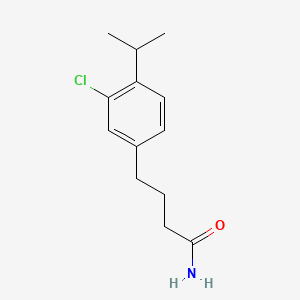 Benzenebutanamide, 3-chloro-4-(1-methylethyl)-