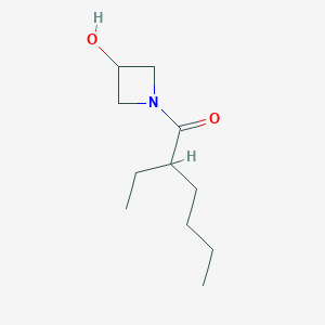 molecular formula C11H21NO2 B1468860 2-乙基-1-(3-羟基氮杂环丁-1-基)己烷-1-酮 CAS No. 1342659-17-9